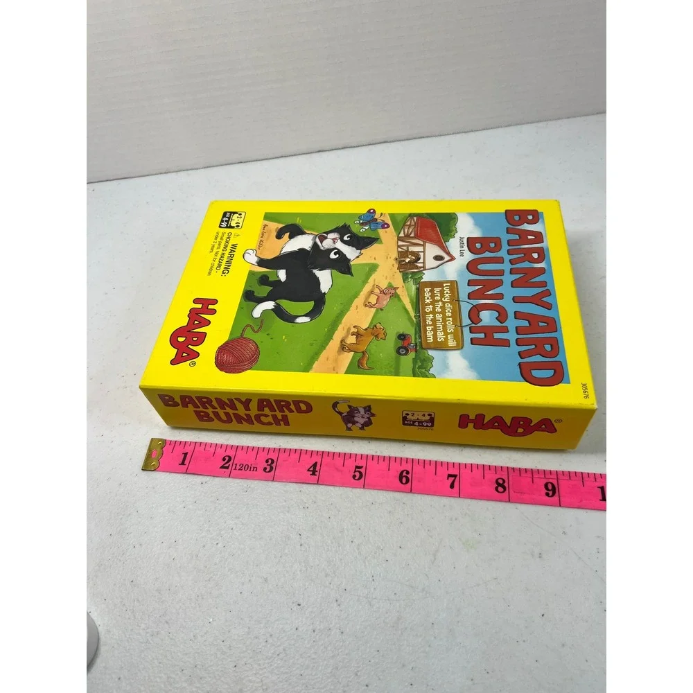HABA Barnyard Bunch Board Game 305676 Justin Lee Animals Complete Kids Ages 4+